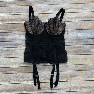 Victoria’s Secret - Black Lingerie Corset.